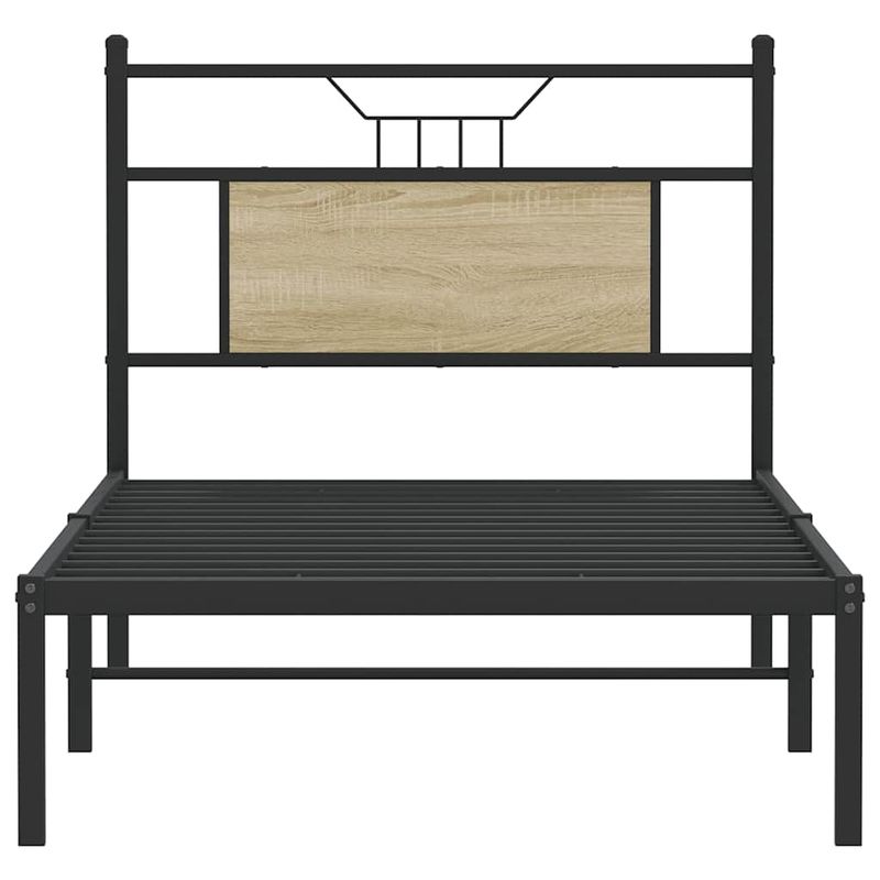 Casa si Gradina - Mobilier - Paturi si accesorii - Paturi - Cadru pat fara saltea stejar sonoma, 90x200 cm, lemn prelucrat - Infinity.ro