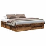 Casa si Gradina - Mobilier - Paturi si accesorii - Paturi - Cadru de pat fara saltea Lemn vechi 180x200cm Lemn prelucrat - Infinity.ro