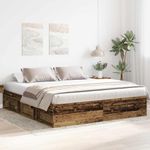 Casa si Gradina - Mobilier - Paturi si accesorii - Paturi - Cadru de pat fara saltea Lemn vechi 180x200cm Lemn prelucrat - Infinity.ro