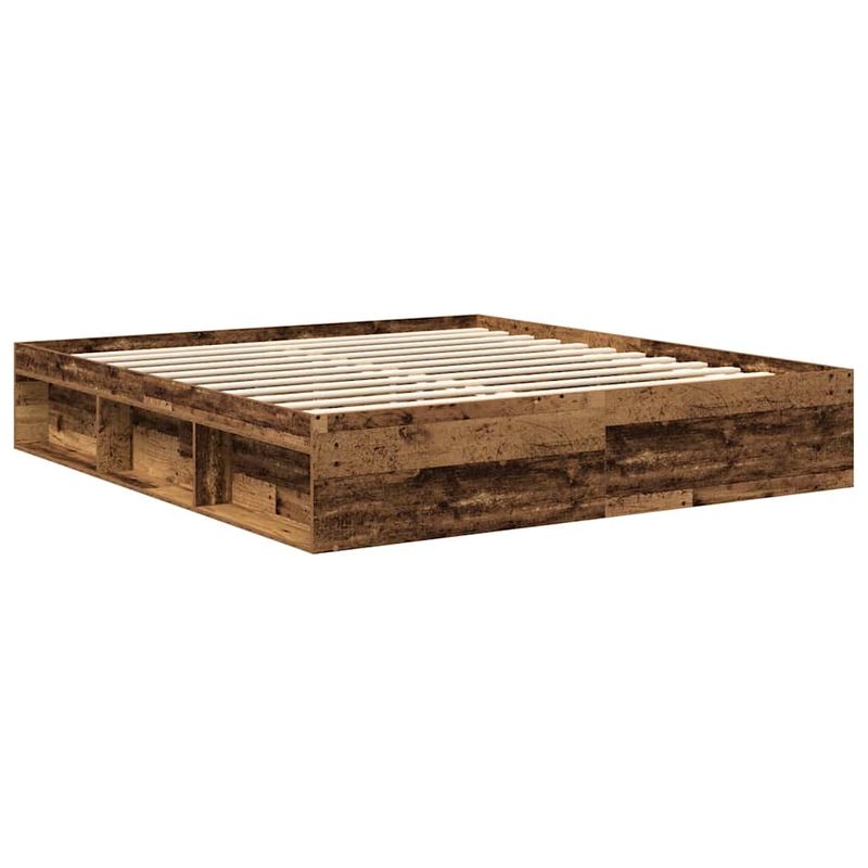 Casa si Gradina - Mobilier - Paturi si accesorii - Paturi - Cadru de pat fara saltea Lemn vechi 180x200cm Lemn prelucrat - Infinity.ro