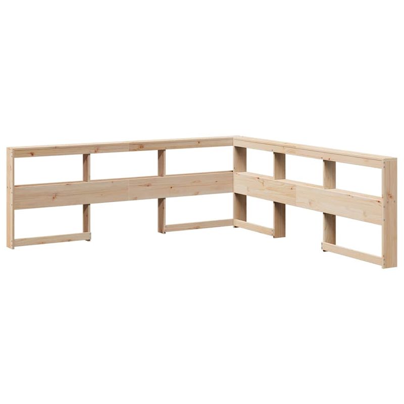 Casa si Gradina - Mobilier - Paturi si accesorii - Paturi - Pat cu biblioteca fara saltea, 180x200 cm, lemn masiv de pin - Infinity.ro