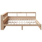 Casa si Gradina - Mobilier - Paturi si accesorii - Paturi - Pat cu biblioteca fara saltea, 180x200 cm, lemn masiv de pin - Infinity.ro