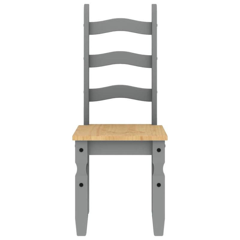 Casa si Gradina - Mobilier - Seturi de mobilier - Seturi mese si scaune - Set de sufragerie din 3 piese Panama din lemn masiv de pin gri - Infinity.ro