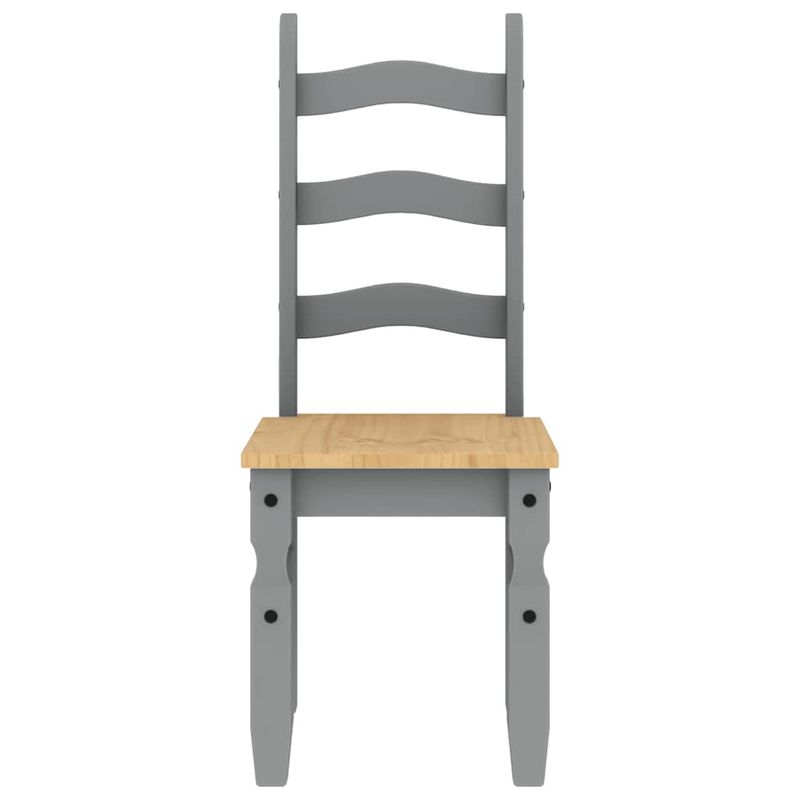 Casa si Gradina - Mobilier - Seturi de mobilier - Seturi mese si scaune - Set de sufragerie din 3 piese Panama din lemn masiv de pin gri - Infinity.ro