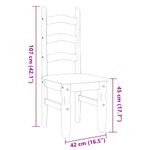 Casa si Gradina - Mobilier - Seturi de mobilier - Seturi mese si scaune - Set de sufragerie din 3 piese Panama din lemn masiv de pin gri - Infinity.ro