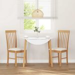 Casa si Gradina - Mobilier - Scaune si fotolii - Scaune - Scaune de sufragerie cu perne 2 buc din cauciuc din lemn masiv - Infinity.ro