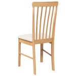 Casa si Gradina - Mobilier - Scaune si fotolii - Scaune - Scaune de sufragerie cu perne 2 buc din cauciuc din lemn masiv - Infinity.ro