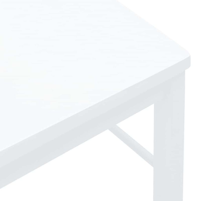 Casa si Gradina - Mobilier - Scaune si fotolii - Scaune - Scaune de sufragerie 2 buc Cauciuc din lemn masiv alb - Infinity.ro