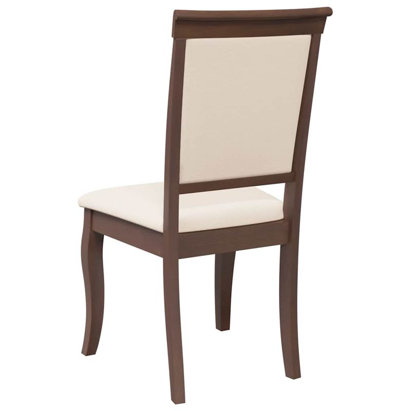 Casa si Gradina - Mobilier - Scaune si fotolii - Scaune - Scaune sufragerie cu perne 2 buc. cauciuc din lemn masiv maro - Infinity.ro