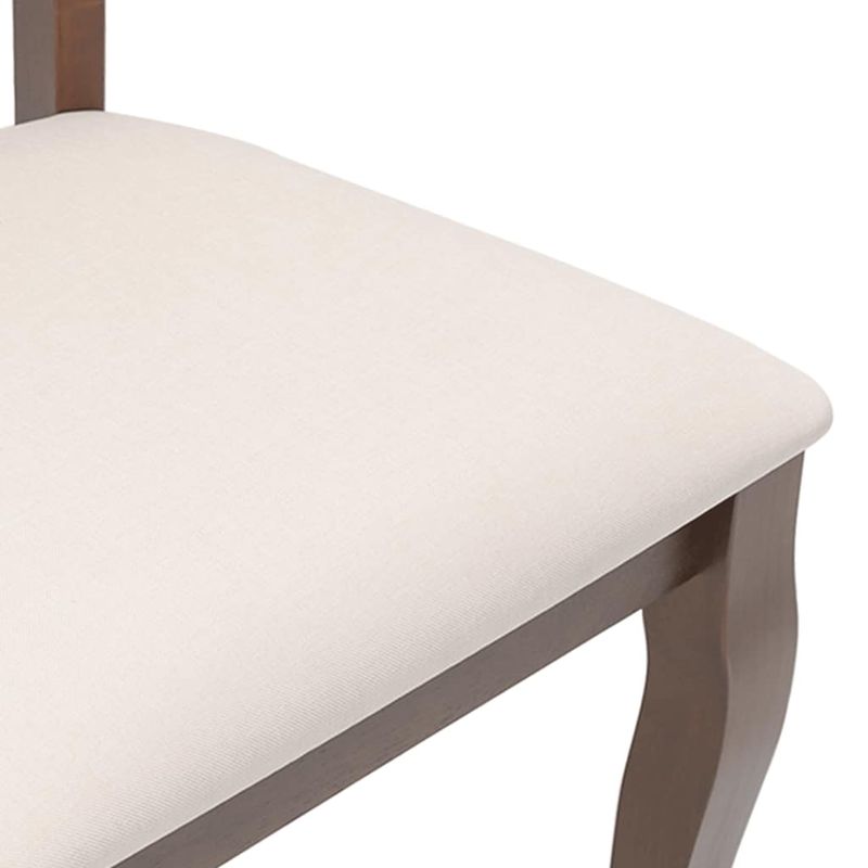 Casa si Gradina - Mobilier - Scaune si fotolii - Scaune - Scaune sufragerie cu perne 2 buc. cauciuc din lemn masiv maro - Infinity.ro