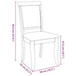 Casa si Gradina - Mobilier - Scaune si fotolii - Scaune - Scaune sufragerie cu perne 2 buc. cauciuc din lemn masiv maro - Infinity.ro