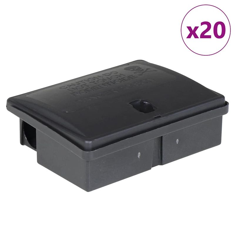 Casa si Gradina - Gradinarit si plante - Intretinere gradina - Articole daunatori gradina - Capcane pentru soareci 20 buc Negru 13x10x4 cm - Infinity.ro
