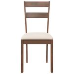 Casa si Gradina - Mobilier - Scaune si fotolii - Scaune - Scaune sufragerie cu perne 2 buc. cauciuc din lemn masiv maro - Infinity.ro