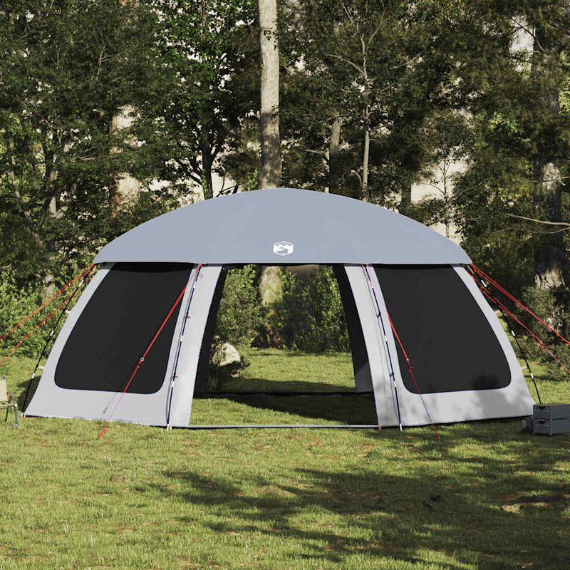 Sport si Outdoor - Camping - Corturi camping - Cort piscina cu pereti detasabili pentru acoperis si plasa, gri - Infinity.ro
