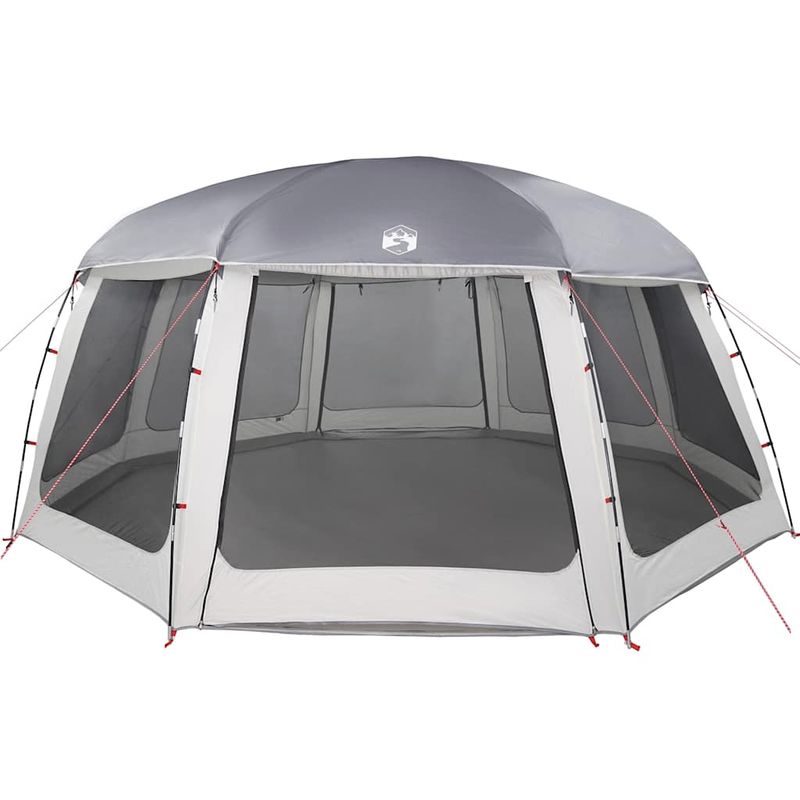 Sport si Outdoor - Camping - Corturi camping - Cort piscina cu pereti detasabili pentru acoperis si plasa, gri - Infinity.ro
