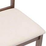 Casa si Gradina - Mobilier - Scaune si fotolii - Scaune - Scaune sufragerie cu perne 2 buc. cauciuc din lemn masiv maro - Infinity.ro