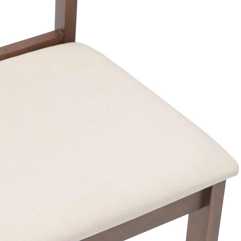 Casa si Gradina - Mobilier - Scaune si fotolii - Scaune - Scaune sufragerie cu perne 2 buc. cauciuc din lemn masiv maro - Infinity.ro