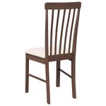 Casa si Gradina - Mobilier - Scaune si fotolii - Scaune - Scaune sufragerie cu perne 2 buc. cauciuc din lemn masiv maro - Infinity.ro