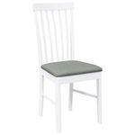 Casa si Gradina - Mobilier - Scaune si fotolii - Scaune - Scaune de sufragerie cu perne 2 buc cauciuc din lemn masiv alb - Infinity.ro