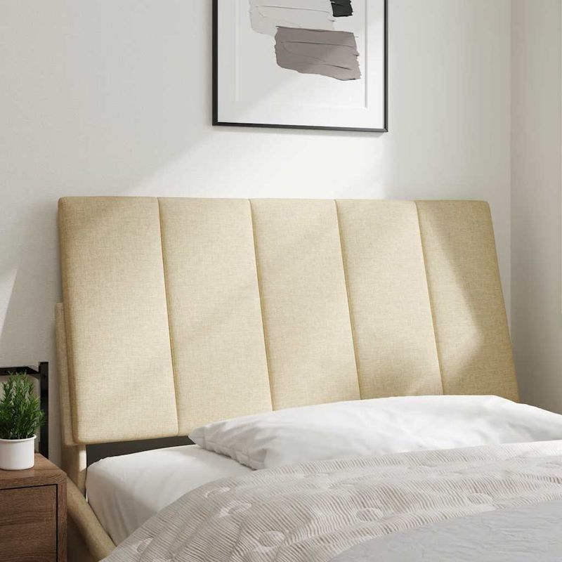 Casa si Gradina - Mobilier - Paturi si accesorii - Accesorii paturi - Tablie de pat cu LED cu Design in Blocuri de Diamante in Albastru, 90 cm, Tesatura - Infinity.ro