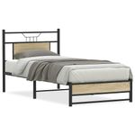 Casa si Gradina - Mobilier - Paturi si accesorii - Paturi - Cadru pat fara saltea, stejar sonoma 80x200 cm lemn prelucrat - Infinity.ro