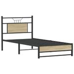 Casa si Gradina - Mobilier - Paturi si accesorii - Paturi - Cadru pat fara saltea, stejar sonoma 80x200 cm lemn prelucrat - Infinity.ro
