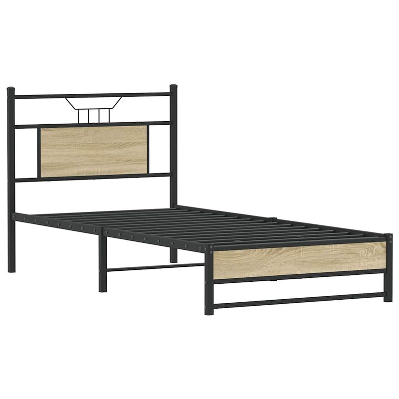 Casa si Gradina - Mobilier - Paturi si accesorii - Paturi - Cadru pat fara saltea, stejar sonoma 80x200 cm lemn prelucrat - Infinity.ro
