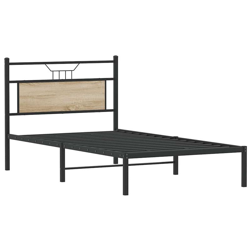 Casa si Gradina - Mobilier - Paturi si accesorii - Paturi - Cadru pat fara saltea, stejar sonoma 100x190 cm lemn prelucrat - Infinity.ro