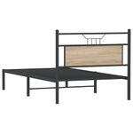 Casa si Gradina - Mobilier - Paturi si accesorii - Paturi - Cadru pat fara saltea, stejar sonoma 100x190 cm lemn prelucrat - Infinity.ro