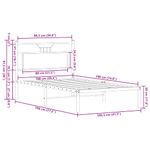 Casa si Gradina - Mobilier - Paturi si accesorii - Paturi - Cadru pat fara saltea, stejar sonoma 100x190 cm lemn prelucrat - Infinity.ro