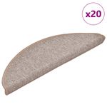 Casa si Gradina - Textile si covoare - Covoare - Covoare casa - Covorase scara 20 buc maro deschis 56x17x3 cm - Infinity.ro