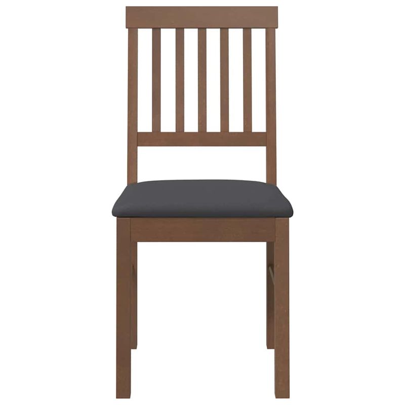 Casa si Gradina - Mobilier - Scaune si fotolii - Scaune - Scaune sufragerie cu perne 2 buc. cauciuc din lemn masiv maro - Infinity.ro