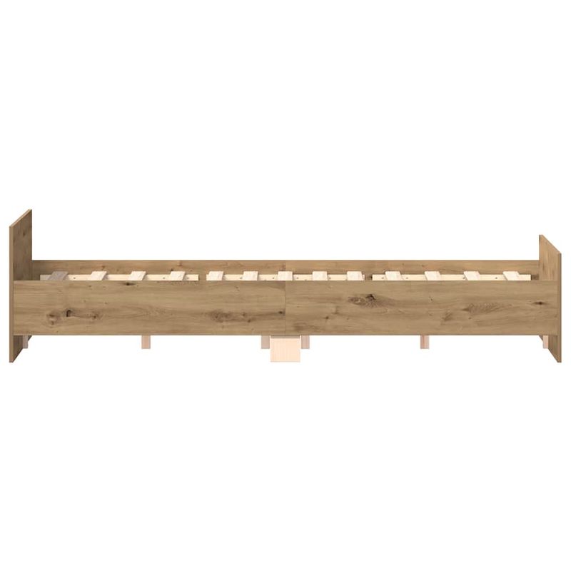 Casa si Gradina - Mobilier - Paturi si accesorii - Paturi - Cadru pat fara saltea Stejar Artisan 140x190cm Lemn prelucrat - Infinity.ro