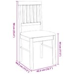 Casa si Gradina - Mobilier - Scaune si fotolii - Scaune - Scaune sufragerie cu perne 2 buc. cauciuc din lemn masiv maro - Infinity.ro