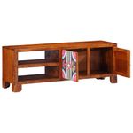Casa si Gradina - Mobilier - Dulapuri si sifoniere - Dulapuri - Dulap TV multicolor 110x30x40 din lemn masiv de salcam - Infinity.ro