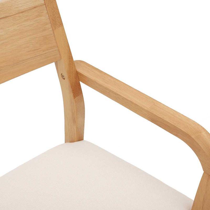 Casa si Gradina - Mobilier - Scaune si fotolii - Scaune - Scaune sufragerie cu perne 2 buc cauciuc din lemn masiv natural - Infinity.ro