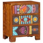 Casa si Gradina - Mobilier - Comode si corpuri - Comode - Bufeta multicolor 50x35x60 din lemn masiv de salcam - Infinity.ro