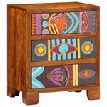 Casa si Gradina - Mobilier - Comode si corpuri - Comode - Bufeta multicolor 50x35x60 din lemn masiv de salcam - Infinity.ro