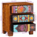 Casa si Gradina - Mobilier - Comode si corpuri - Comode - Bufeta multicolor 50x35x60 din lemn masiv de salcam - Infinity.ro