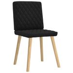 Casa si Gradina - Mobilier - Scaune si fotolii - Scaune - Scaune de sufragerie 6 buc. negru material textil - Infinity.ro