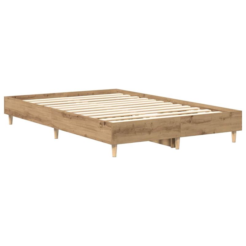 Casa si Gradina - Mobilier - Paturi si accesorii - Paturi - Cadru pat fara saltea Stejar Artisan 120x200 cm Lemn prelucrat - Infinity.ro
