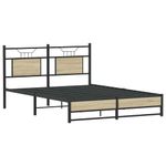 Casa si Gradina - Mobilier - Paturi si accesorii - Paturi - Cadru pat fara saltea stejar sonoma 150x200 cm lemn prelucrat - Infinity.ro