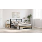 Casa si Gradina - Mobilier - Paturi si accesorii - Paturi - Cadru pat fara saltea stejar sonoma 150x200 cm lemn prelucrat - Infinity.ro