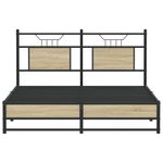 Casa si Gradina - Mobilier - Paturi si accesorii - Paturi - Cadru pat fara saltea stejar sonoma 150x200 cm lemn prelucrat - Infinity.ro