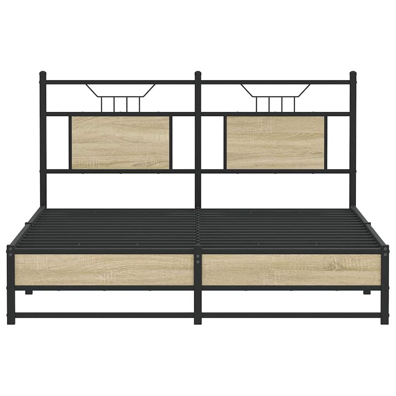 Casa si Gradina - Mobilier - Paturi si accesorii - Paturi - Cadru pat fara saltea stejar sonoma 150x200 cm lemn prelucrat - Infinity.ro