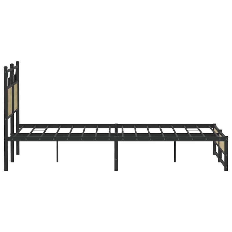 Casa si Gradina - Mobilier - Paturi si accesorii - Paturi - Cadru pat fara saltea stejar sonoma 150x200 cm lemn prelucrat - Infinity.ro
