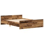 Casa si Gradina - Mobilier - Paturi si accesorii - Paturi - Cadru de pat fara saltea Lemn vechi 135x190cm Lemn prelucrat - Infinity.ro