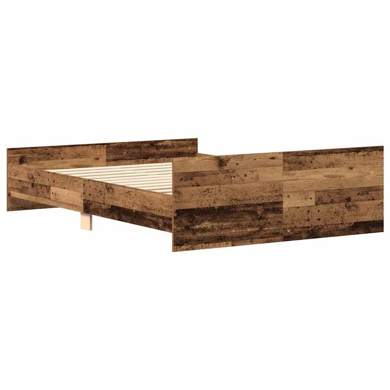 Casa si Gradina - Mobilier - Paturi si accesorii - Paturi - Cadru de pat fara saltea Lemn vechi 135x190cm Lemn prelucrat - Infinity.ro