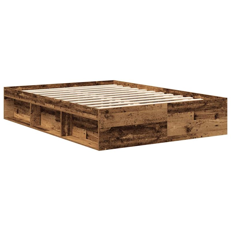 Casa si Gradina - Mobilier - Paturi si accesorii - Paturi - Cadru de pat fara saltea Lemn vechi 120x190cm Lemn prelucrat - Infinity.ro