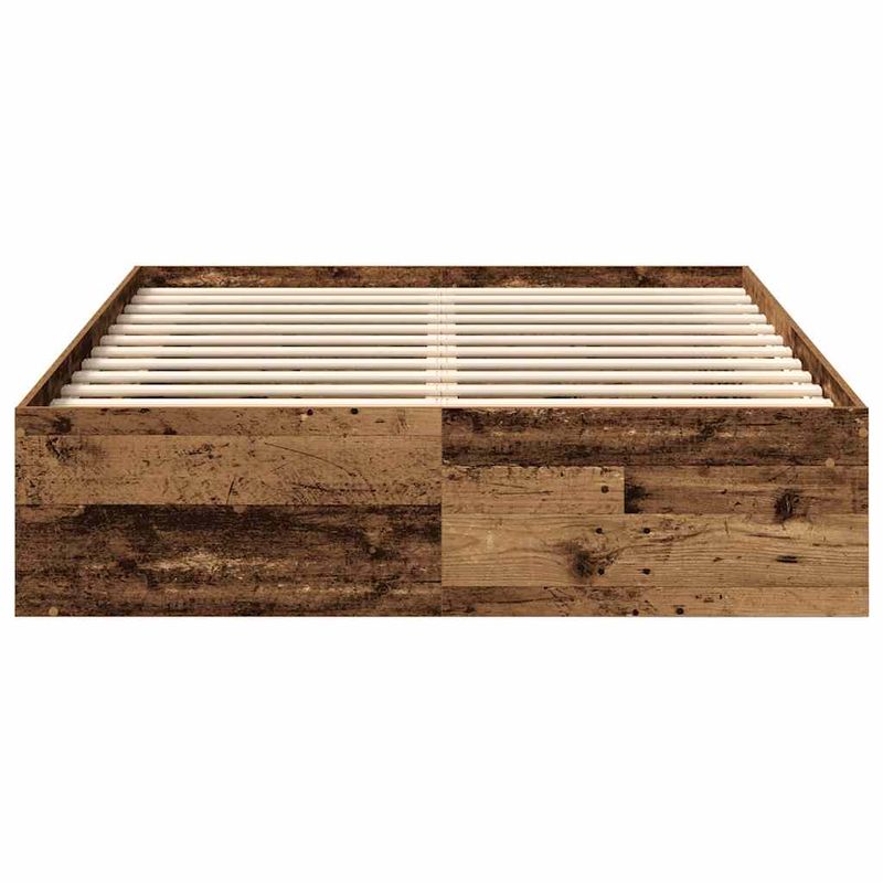 Casa si Gradina - Mobilier - Paturi si accesorii - Paturi - Cadru de pat fara saltea Lemn vechi 120x190cm Lemn prelucrat - Infinity.ro
